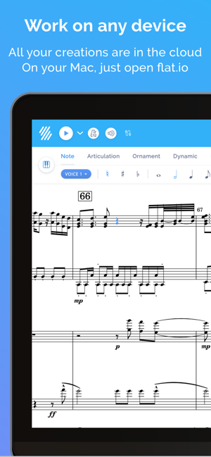 Mac app to create sheet music
